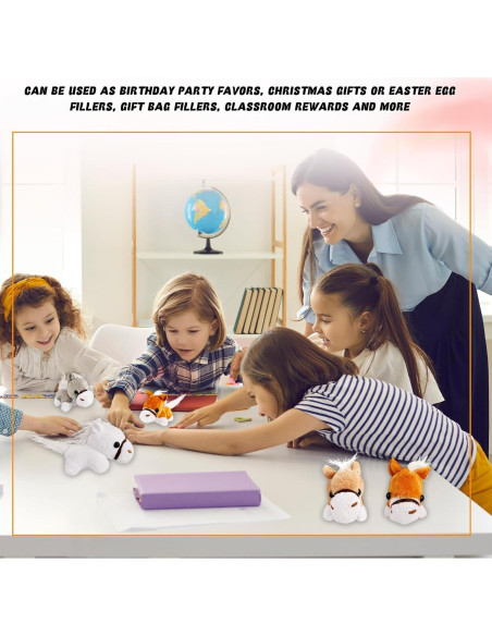 16 Mini Caballos de Peluche Flahard 8.13 cm para Fiesta