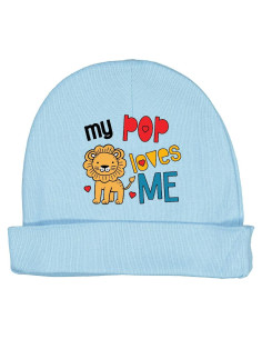 Gorro de Bebé Inktastic Abuelo Ama a Su Nieto León Azul