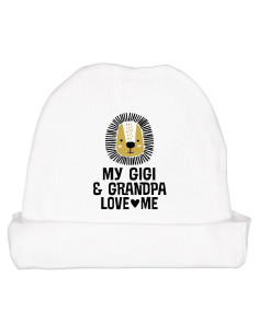 Gorro de Bebé Gigi y Abuelo Me Aman León Algodón 100%