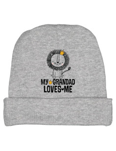 Gorro de Bebé León Inktatastic 100% Algodón Gris Jaspeado