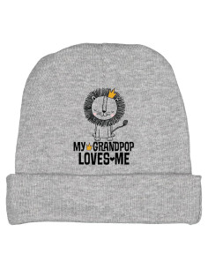 Gorra Beanie para Bebé Inktastic Mi Abuelo Me Quiere León