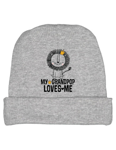 Gorra Beanie para Bebé Inktastic Mi Abuelo Me Quiere León