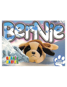 Tarjeta de Comercio Beanie Babies TY 1999 Perro Bernie