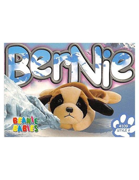 Tarjeta de Comercio Beanie Babies TY 1999 Perro Bernie Tarjeta de Comercio Beanie Babies TY 1999 Perro Bernie