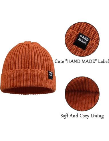 Gorro de Bebé Tejido JANGANNSA Invierno 0-5 Años Algodón