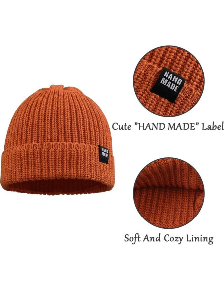 Gorro de Bebé Tejido JANGANNSA Invierno 0-5 Años Algodón