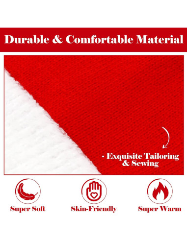 Sombrero de Santa para Bebé Rojo y Blanco - 6 a 24 Meses