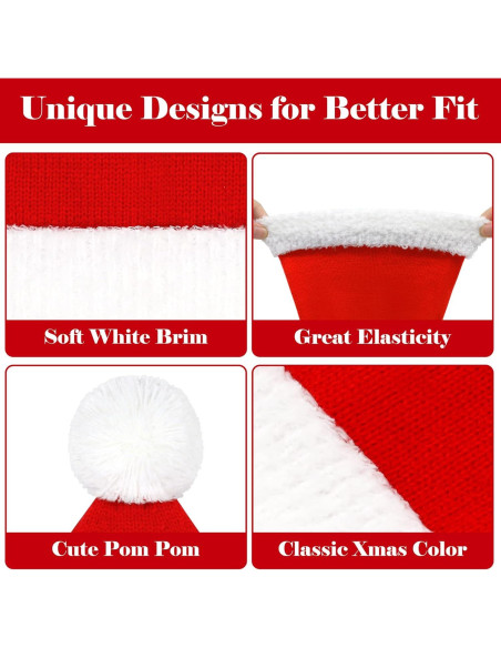 Sombrero de Santa para Bebé Rojo y Blanco - 6 a 24 Meses