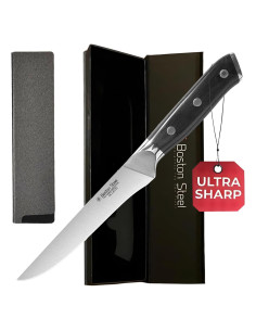 Cuchillo de Deshuesar Boston Steel 15.24 cm Acero Inoxidable