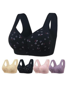 Sostén Inalámbrico Daisy para Mujeres Sin Aros Cierre Frontal