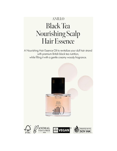 Esencia Capilar Nutritiva Welcos Té Negro 50ml - Brillo y Fuerza