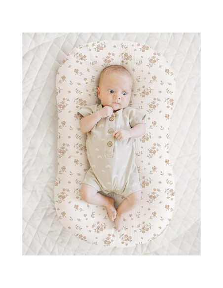 Cubierta para Lounger de Bebé Konssy 2 Pack 100% Algodón Rosa