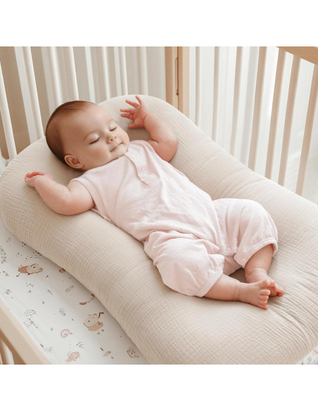 Cubierta para Lounger de Bebé Konssy 2 Pack 100% Algodón Rosa