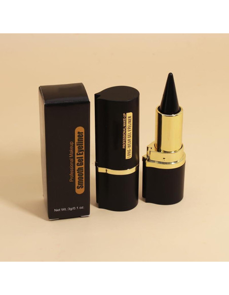 Delineador de Ojos Negro Goth BANGFENG 2 Pcs Impermeable