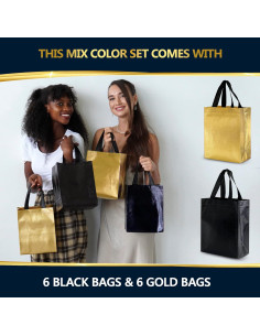 Bolsas de Regalo Reutilizables Nush Nush - Set de 12 Medianas 2