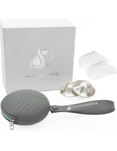 Kit de Lactancia con Copas de Plata y Escudos de Silicona