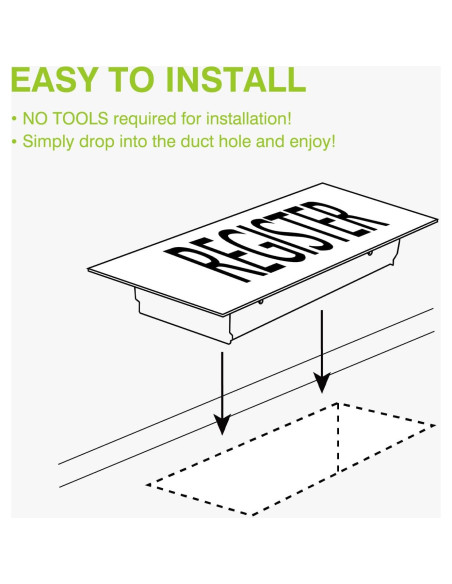 Rejilla de Piso Naiture de Acero Inoxidable 4x10" Negra Rejilla de Piso Naiture de Acero Inoxidable 4x10" Negra