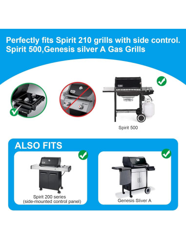 Kit de Piezas de Repuesto SafBbcue para Parrilla Weber Spirit 200/500