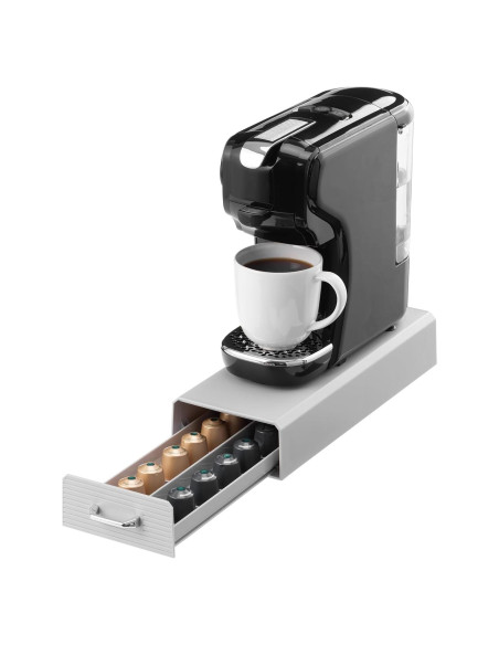 Soporte para cápsulas de café Navaris Gris - Organizador compacto