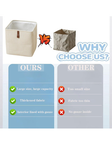 Cubo de Almacenamiento SXLZY 30.48x30.48 cm Tela Plegable