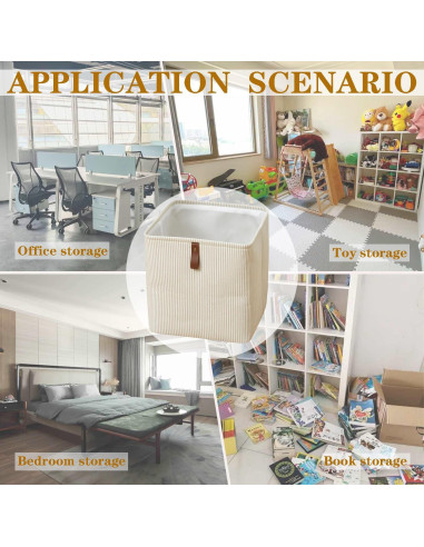 Cubo de Almacenamiento SXLZY 30.48x30.48 cm Tela Plegable