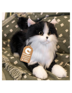 Gato de Peluche con Peso Chongker Negro 1.5KG Realista