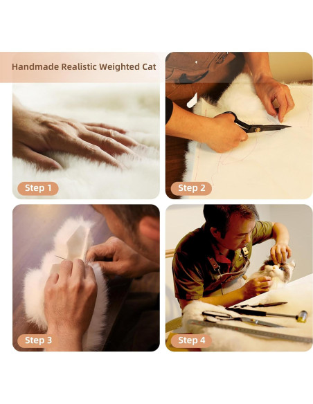 Gato de Peluche con Peso Chongker Negro 1.5KG Realista Gato de Peluche con Peso Chongker Negro 1.5KG Realista