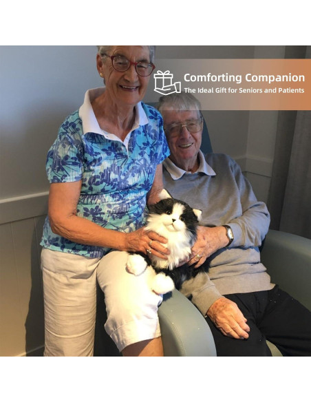 Gato de Peluche con Peso Chongker Negro 1.5KG Realista Gato de Peluche con Peso Chongker Negro 1.5KG Realista