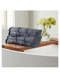 Juego de 4 Toallas de Mano Algodón Great Bay Home 76x41 cm