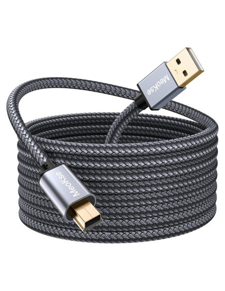 Cable USB Mini-B Meokse 6M Alta Velocidad 480Mbps