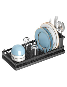 Escurridor de Platos Compacto CHLORYARD con Alfombrilla de Silicona