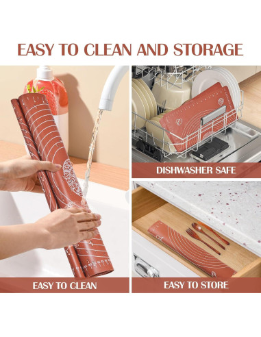 Juego de Tapetes de Silicona Leedylove 50.8x40.6cm para Hornear