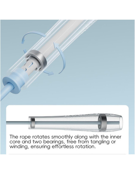 Cuerda de saltar frcitrus con mango de silicona 3m azul