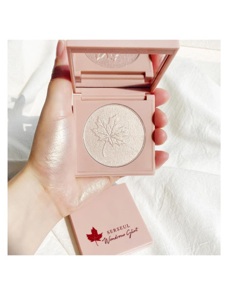 Paleta de Maquillaje Iluminador Serseul - Champán Blanco y Rosa