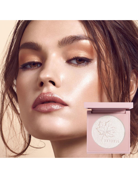 Paleta de Maquillaje Iluminador Serseul - Champán Blanco y Rosa