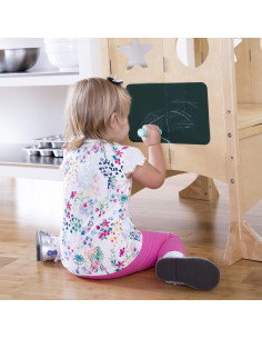 Taburete de Cocina Ajustable Guidecraft Kitchen Helper Doble 2