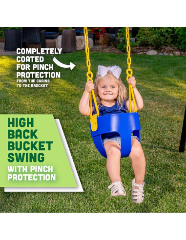 Columpio de Cubo Deluxe Productos Squirrel para Niños - Azul