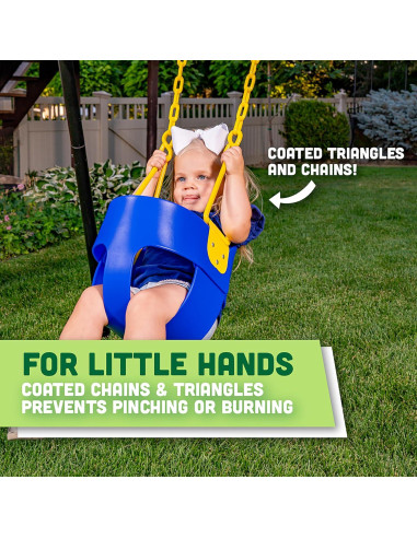 Columpio de Cubo Deluxe Productos Squirrel para Niños - Azul