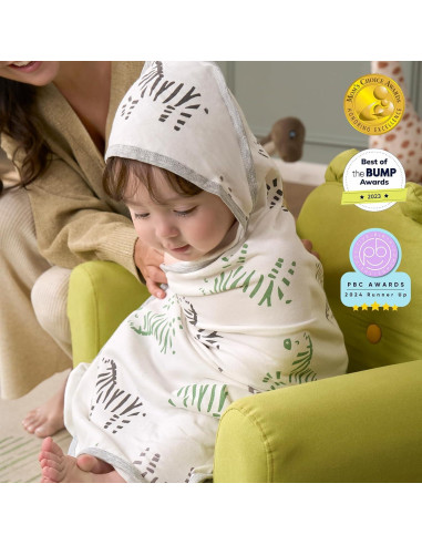 Toalla con Capucha para Bebé Momcozy 89x89 cm Suave y Absorbente
