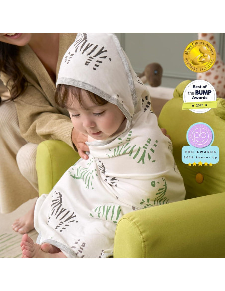 Toalla con Capucha para Bebé Momcozy 89x89 cm Suave y Absorbente