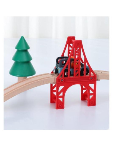 Puentes de tren de madera S.Z.S - 3 puentes colgantes y pistas