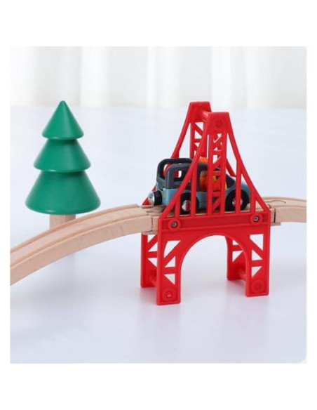 Puentes de tren de madera S.Z.S - 3 puentes colgantes y pistas