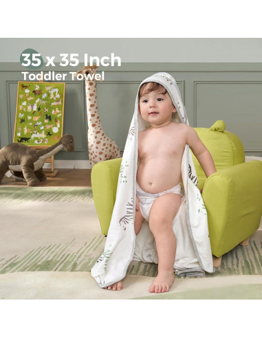 Toalla con Capucha para Bebé Momcozy 89x89 cm Suave y Absorbente