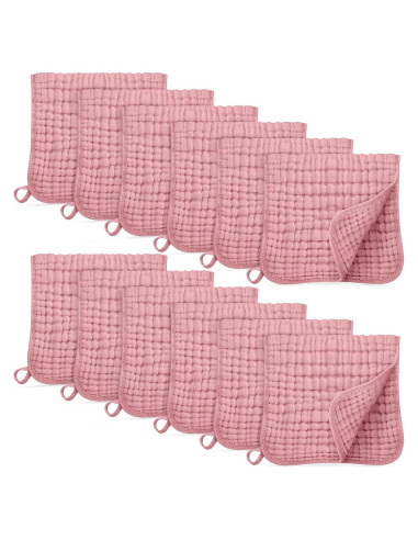 Paños de Eructo de Muselina Unnivoll 100% Algodón 12 Piezas