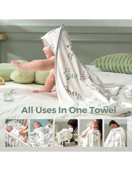Toalla con Capucha para Bebé Momcozy 89x89 cm Suave y Absorbente