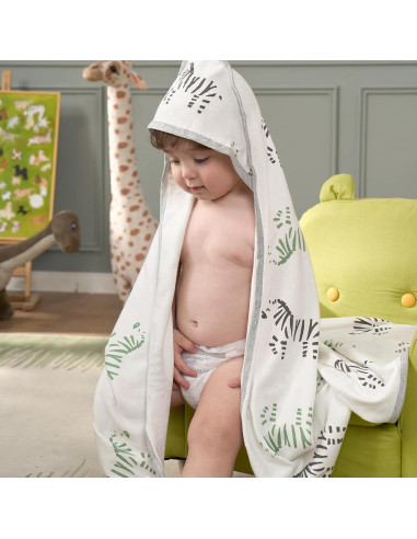 Toalla con Capucha para Bebé Momcozy 89x89 cm Suave y Absorbente