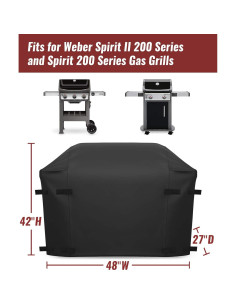 Funda para Parrilla NUPICK 48" para Weber Spirit II E210 2