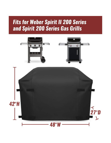 Funda para Parrilla NUPICK 48" para Weber Spirit II E210