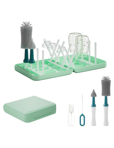 Juego de Cepillos para Biberones WHNL con Soporte Plegable