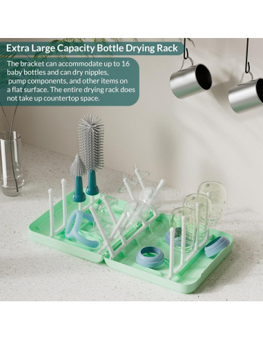 Juego de Cepillos para Biberones WHNL con Soporte Plegable